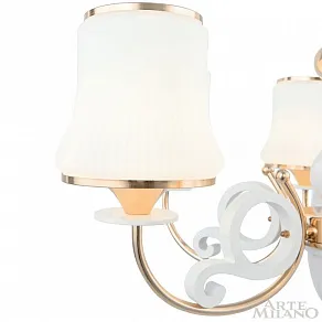 Подвесная люстра Arte Milano Florentia-1097 301097/8 Wh/Gd