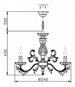 Подвесная люстра Maytoni Angel ARM392-06-W