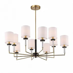 Люстра на штанге ST-Luce BLACK+BRASS SL1404.303.10