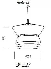 Подвесной светильник TopDecor Greta Greta S2 12 07g