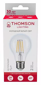 Лампа светодиодная Thomson Filament A60 E27 7Вт 6500K TH-B2330