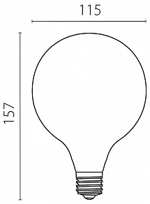 Лампа светодиодная Lightstar G125 E27 10Вт 4000K 933204