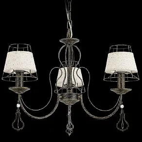 Подвесная люстра ILLUMICO  IL2353-3PB-26 BK GD