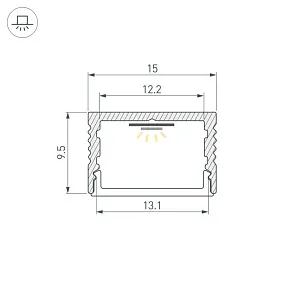 Профиль накладной Arlight SL-SLIM15 065310