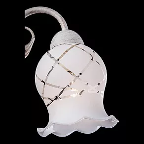 Бра Eurosvet 70001 70001/1 белый с золотом/прозрачный хрусталь