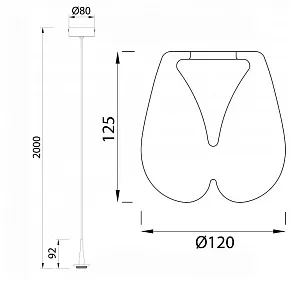 Подвесной светильник Mantra Andromeda 8931+8943
