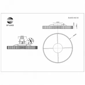 Потолочная люстра ST-Luce Estense SL6203.402.50