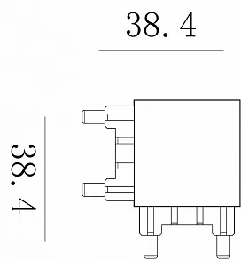 Соединитель угловой внешний для треков накладных SWG PRO SLIM CN-SLIM-WH-L