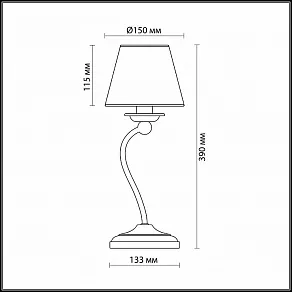 Настольная лампа декоративная Odeon Light Rotar 2769/1T