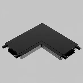 Соединитель угловой L-образный для треков накладных Imex UT25 IL.0007.3001 BK