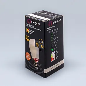 Лампа светодиодная Eleganz  E27 9Вт 3000K 1404