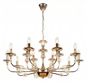 Подвесная люстра iLamp Aura 1030-10+5 GD