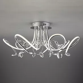 Потолочная люстра Eurosvet Irvine 90106/7 хром 97W