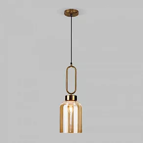 Подвесной светильник Eurosvet Flou 50229/1 янтарный