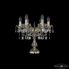 Настольная лампа декоративная Bohemia Ivele Crystal 1413 1413L/6/141-39 G