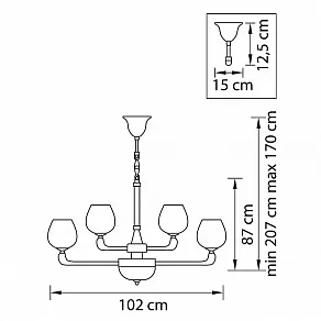 Подвесная люстра Lightstar Delta 706152