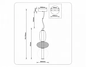 Подвесной светильник Ambrella Light LH LH11008