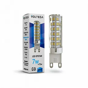 Лампа светодиодная Voltega Capsule G9 G9 7Вт 4000K 7037