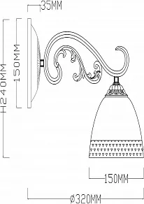 Бра Rivoli Domenica A1 AB Б0038445