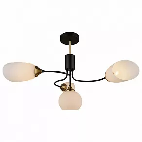 Люстра на штанге Imex MD.3862 MD.3862-4-S BK+CP