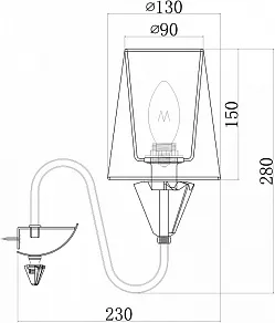 Бра Maytoni Florero MOD078WL-01CH