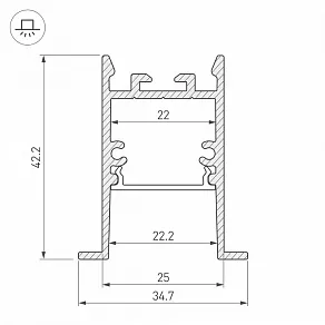 Профиль встраиваемый Arlight SL-COMFORT 031764