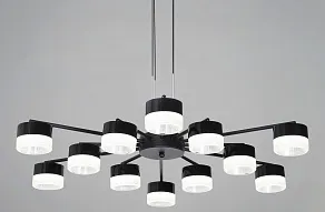Подвесная люстра Reluce  19490-0.4-6+6 Black