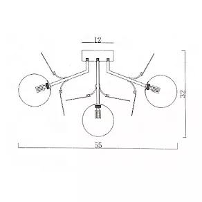Потолочная люстра Imperiumloft MATISSE MATISSE-C-SELF01