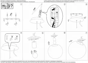 Подвесной светильник Ideal Lux Mapa Fade MAPA FADE SP1 D50