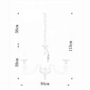 Подвесная люстра Divinare Laura 5123/01 LM-8