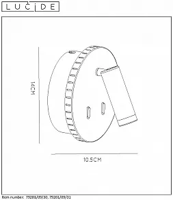 Бра Lucide Bentjer 79201/09/30