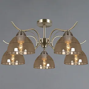 Люстра на штанге ILLUMICO AREZZO IL0733-5CSQ-25 AB AREZZO