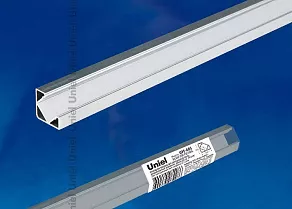 Профиль накладной угловой внутренний Uniel UFE-A03 SILVER 200 POLYBAG UL-00000597