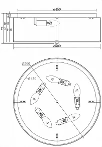 Накладной светильник Maytoni Ripple MOD096CL-05CH