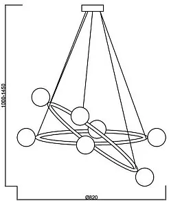 Подвесная люстра ST-Luce Rialto SL1508.203.07