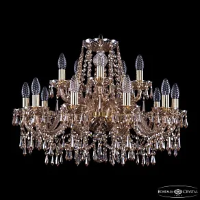 Подвесная люстра Bohemia Ivele Crystal 1403 1403/10+5/240 G M721