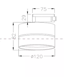 Накладной светильник Maytoni ONDA TR007-1-18W3K-B4K