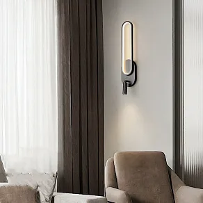 Бра с подсветкой Imperiumloft CARIT B Black carit01