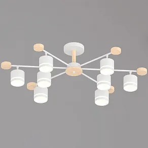 Люстра на штанге Reluce 78730 78730-0.3-08 GX53 WH+WOOD