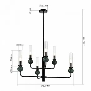 Люстра на штанге ST-Luce MEDEA SL1244.403.06