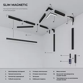 Заглушка для трека боковая Elektrostandard Slim Magnetic 85089/00