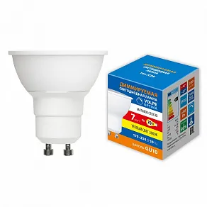 Лампа светодиодная Volpe OPTIMA DIM GU10 7Вт 3000K UL-00009233