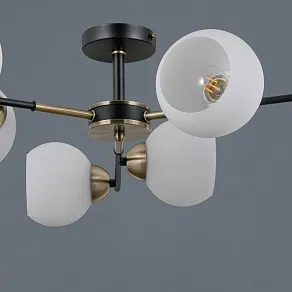 Люстра на штанге ILLUMICO LIBRA IL0469-6CSQ-24 BK AB LIBRA