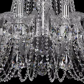 Подвесная люстра Bohemia Ivele Crystal 1402 1402/18/400/Ni