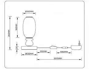 Настольная лампа декоративная Ambrella Light LH LH53154