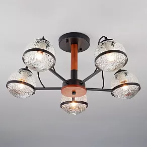 Люстра на штанге Eurosvet Livia 70081/5 черный