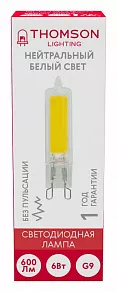 Лампа светодиодная Thomson G9 COB G9 6Вт 4000K TH-B4211