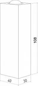 Накладной светильник Elektrostandard Petite 40110/LED белый