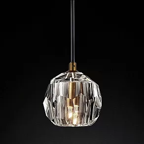Подвесной светильник Imperiumloft Rh Boule De Cristal Single Rod Pendant Brass 40.1543