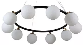 Подвесная люстра LUMINA DECO Modica LDP 6032-10 BK+MD